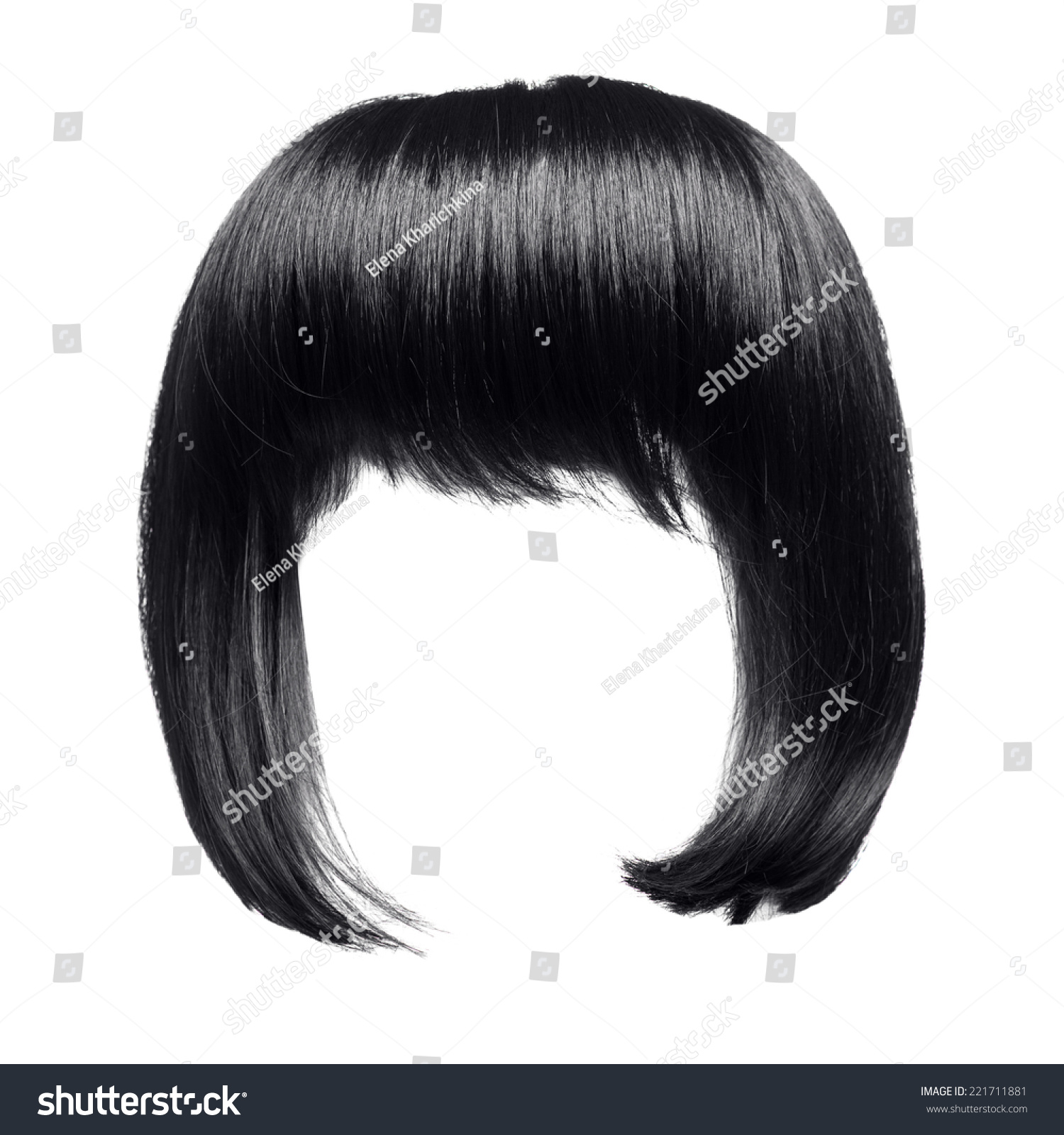 Black Hair Isolated Stock Photo 221711881 - Shutterstock