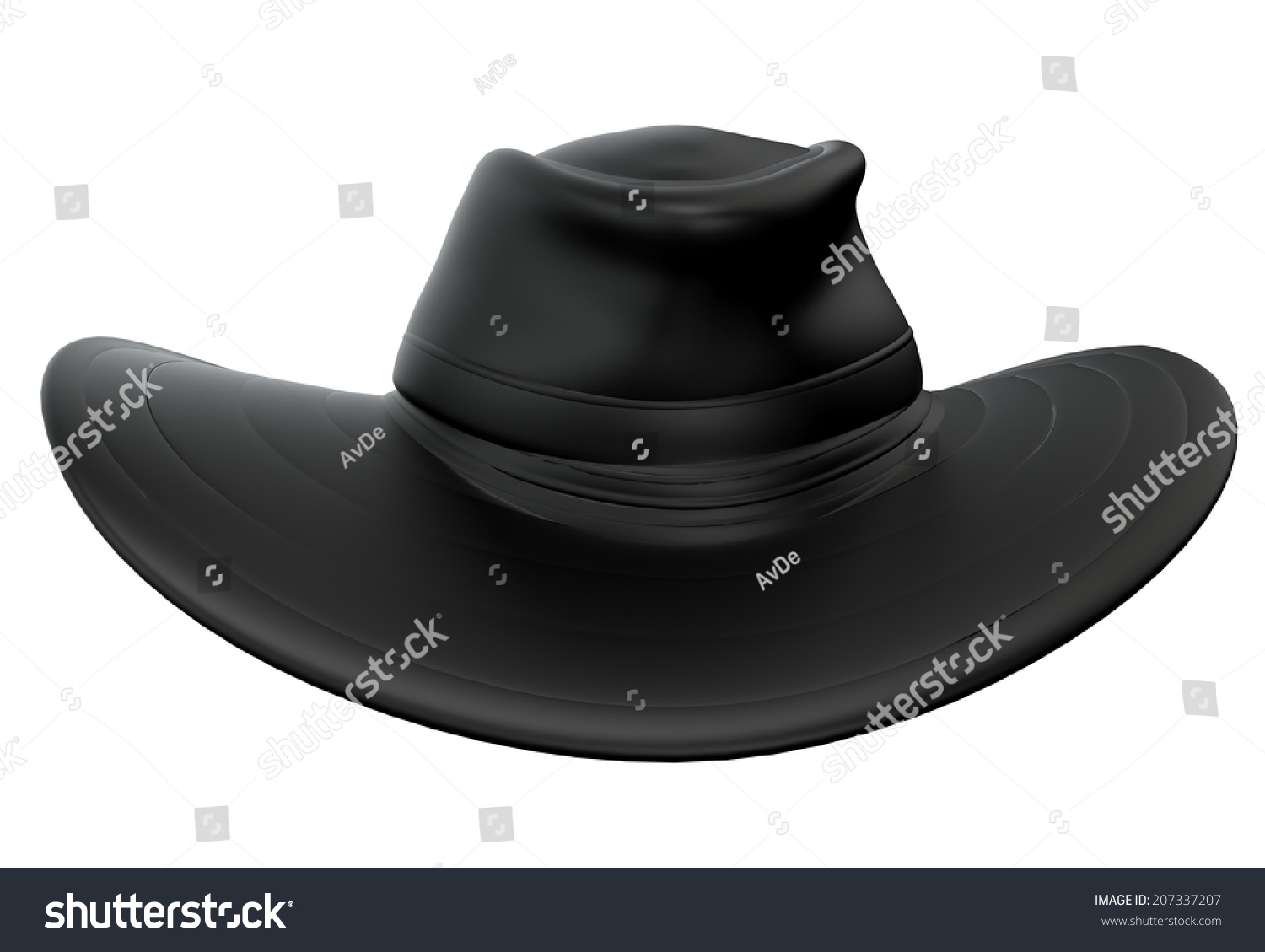 Black Hat Isolated Stock Photo 207337207 : Shutterstock