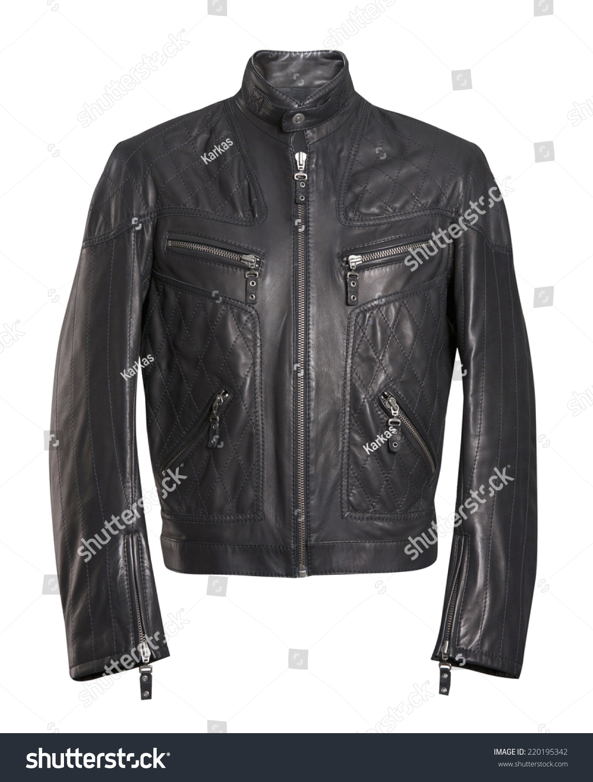 Black Jacket Isolated On White Stock Photo 220195342 - Shutterstock