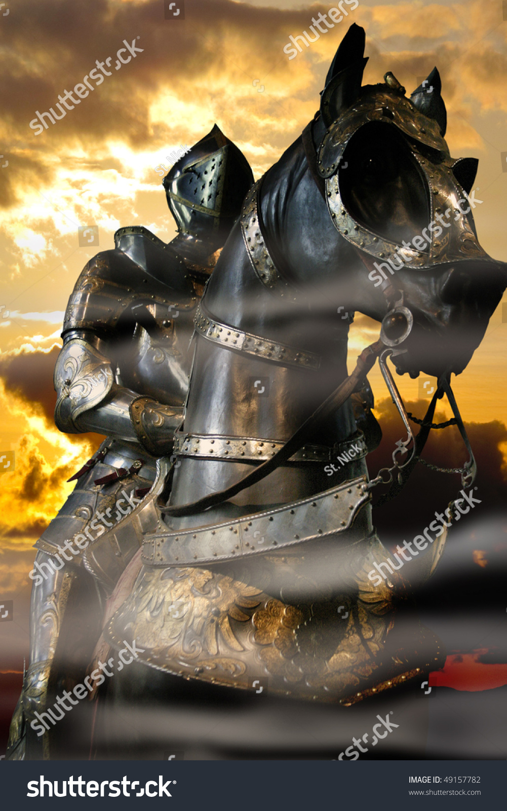 Black Knight, Sunset, Smoke Stock Photo 49157782 : Shutterstock