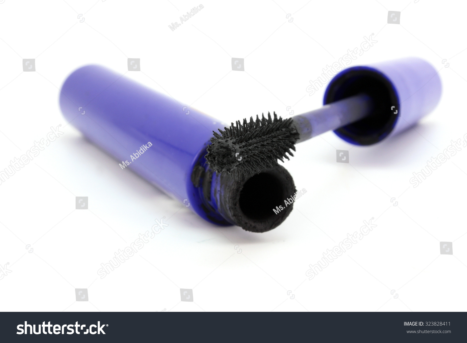 mascara in blue tube