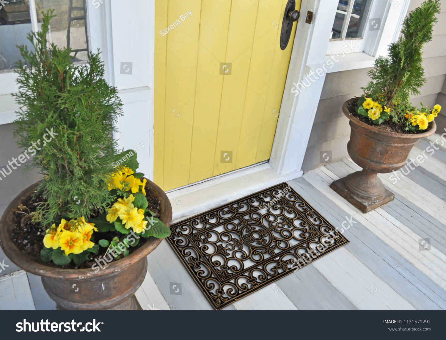 Black Rubber Scraper Floor Mat Indoor Stock Photo Edit Now