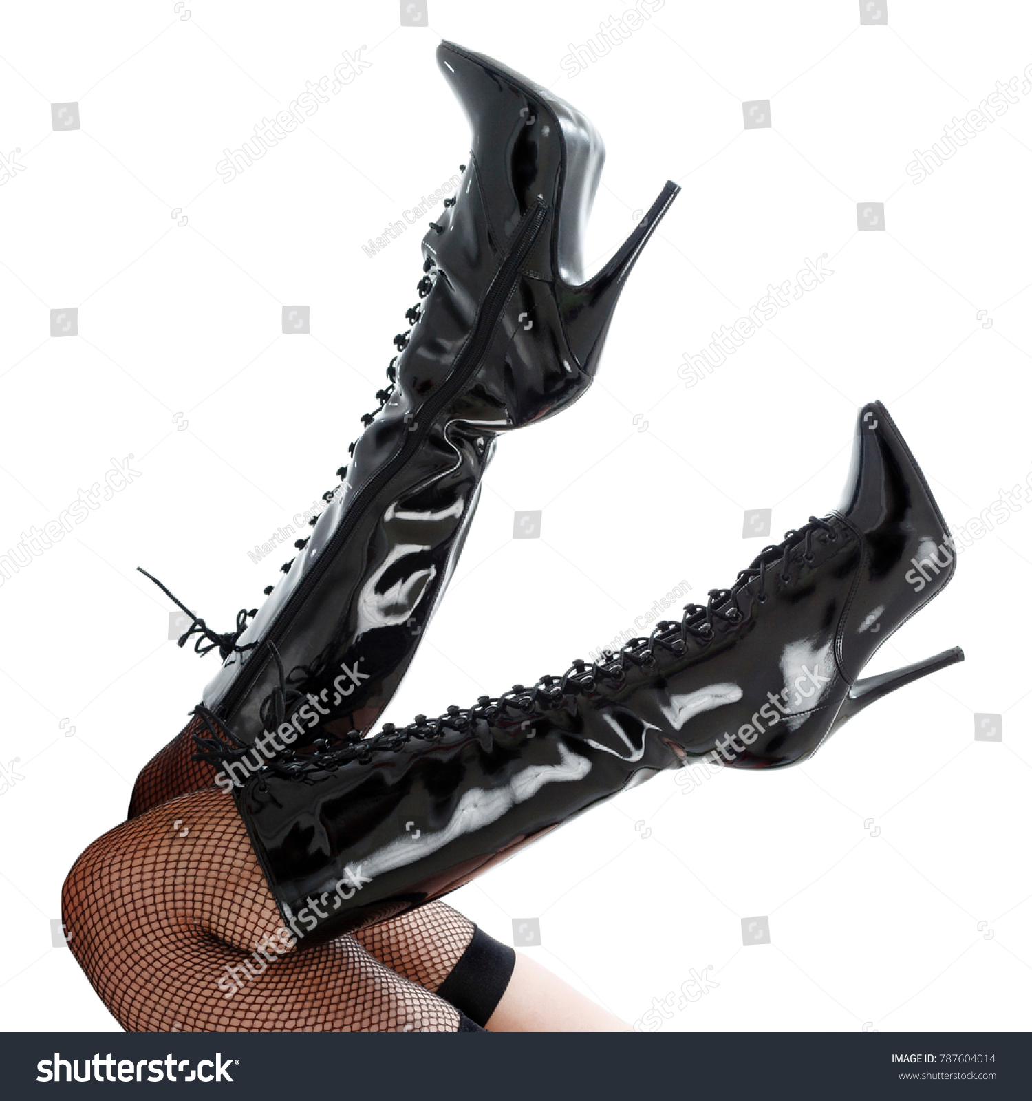 kinky high heel boots