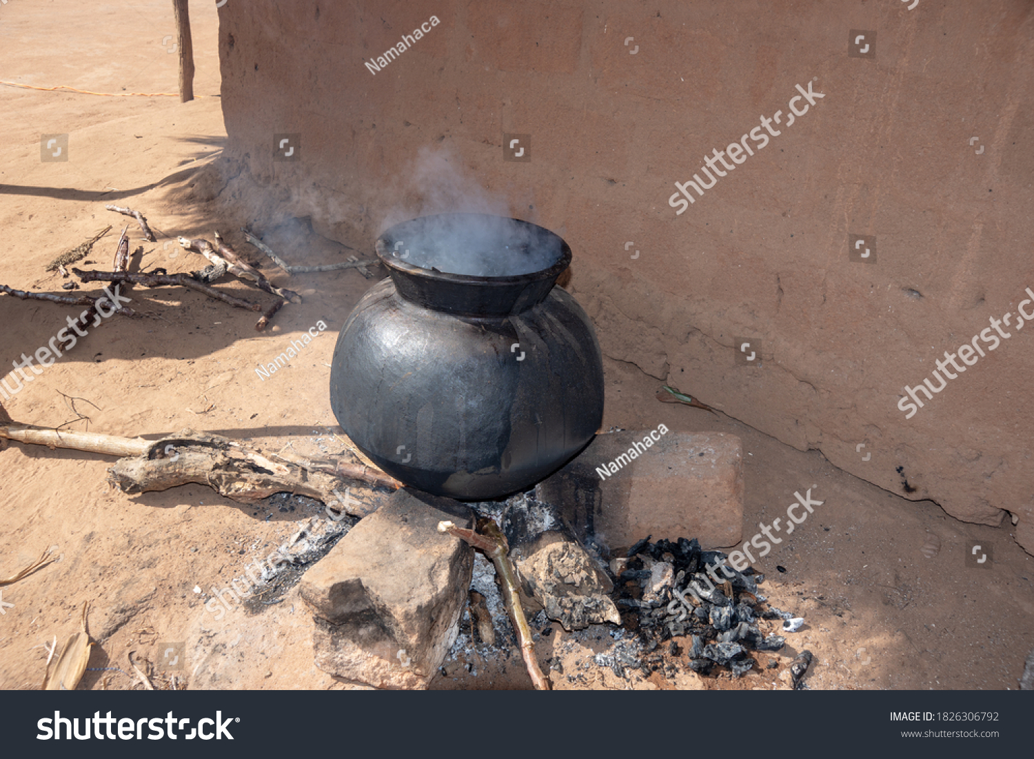 Cooking on stone Images, Stock Photos & Vectors | Shutterstock