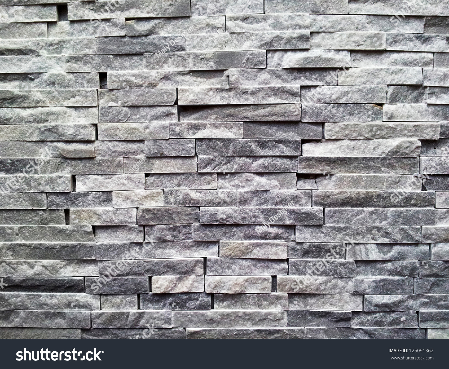 Black Stone Wall Stock Photo (Edit Now) 125091362 - Shutterstock