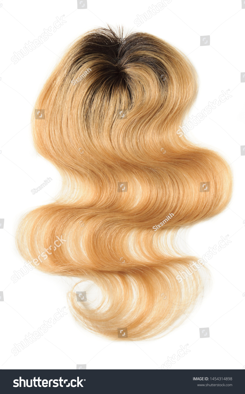 Black Blonde Two Tone Ombre Style Stock Image Download Now