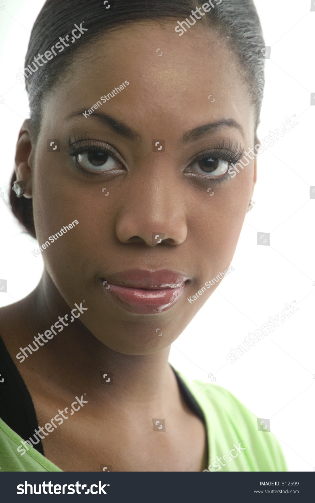 Black Woman With Huge Eyes Stock Photo 812599 : Shutterstock