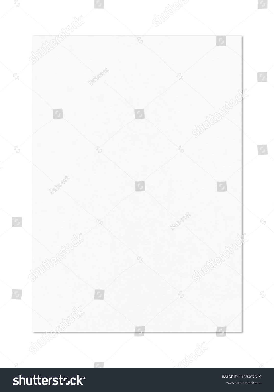 Blank A4 Paper Sheet Mockup Template Stock Photo (Edit Now) 1138487519