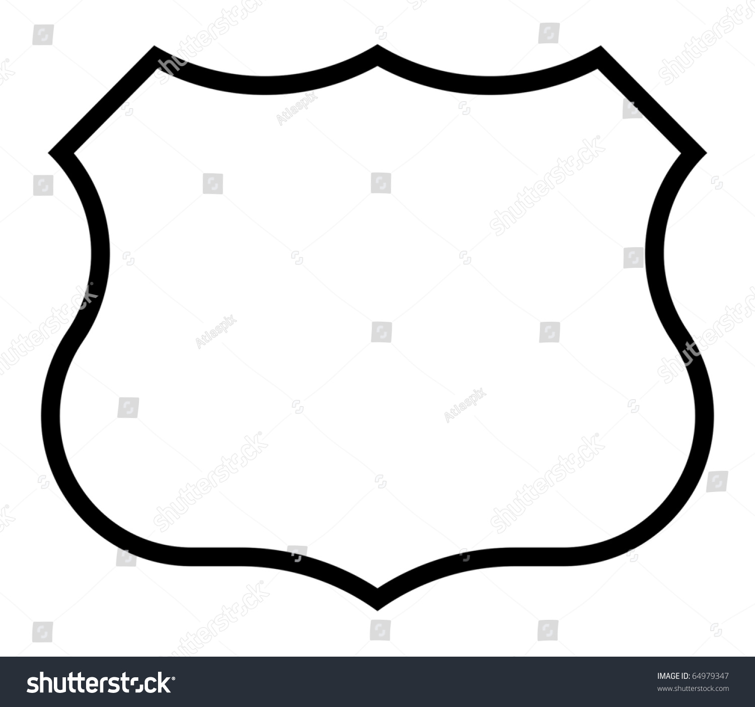 Blank American Highway Route Sign Copy Stock Illustration 64979347 ...