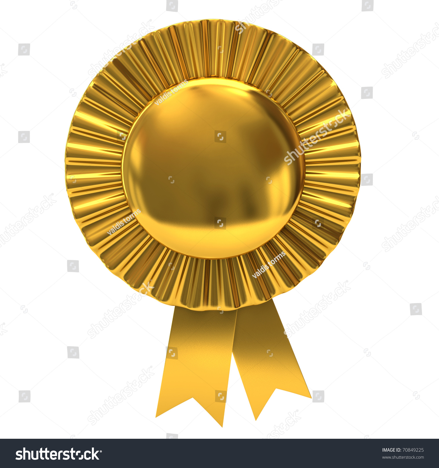 Blank Award Ribbon Rosette Stock Photo 70849225 : Shutterstock