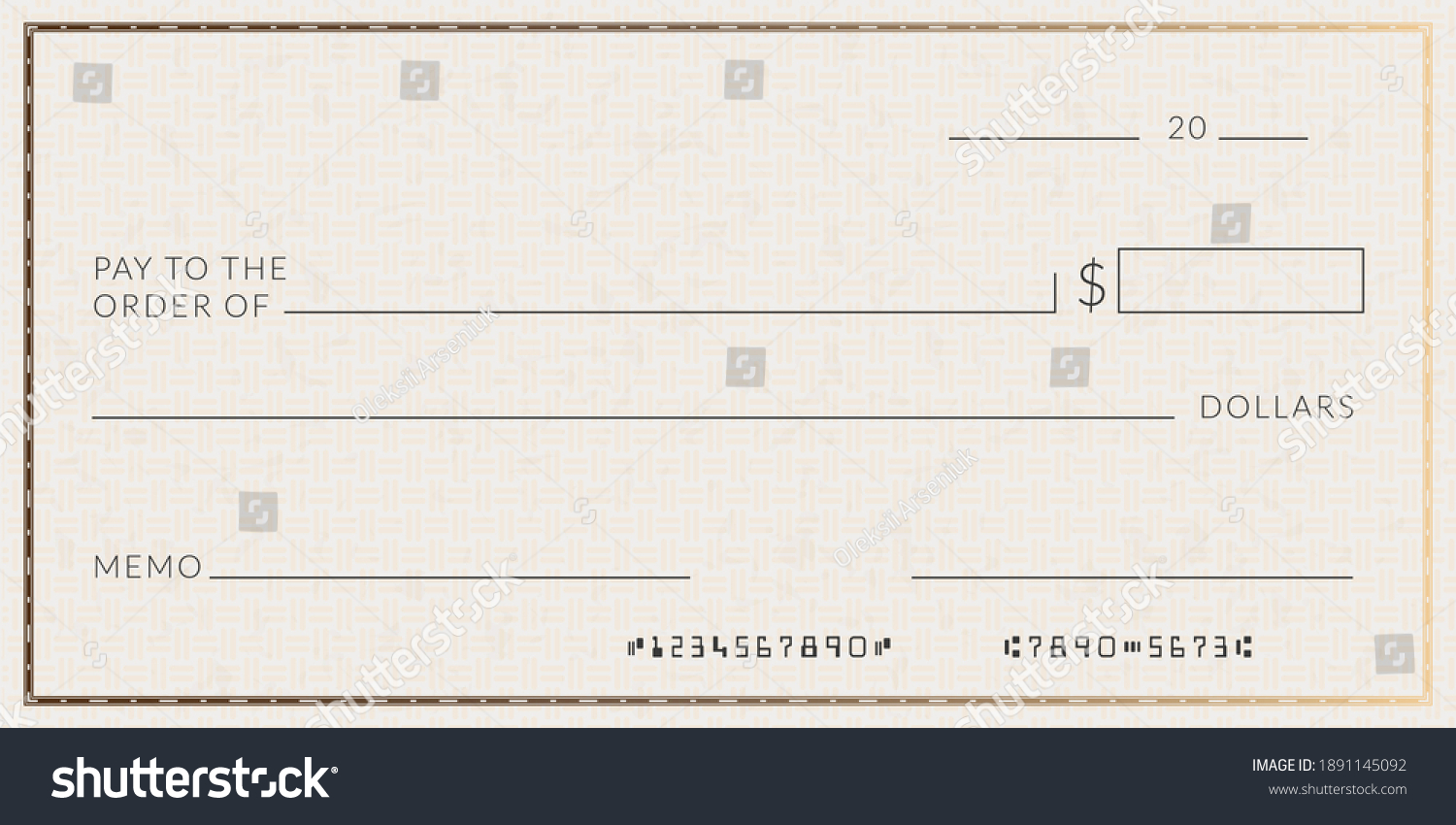 Scheck: Bilder, Stockfotos und Vektorgrafiken  Shutterstock Inside Blank Money Order Template