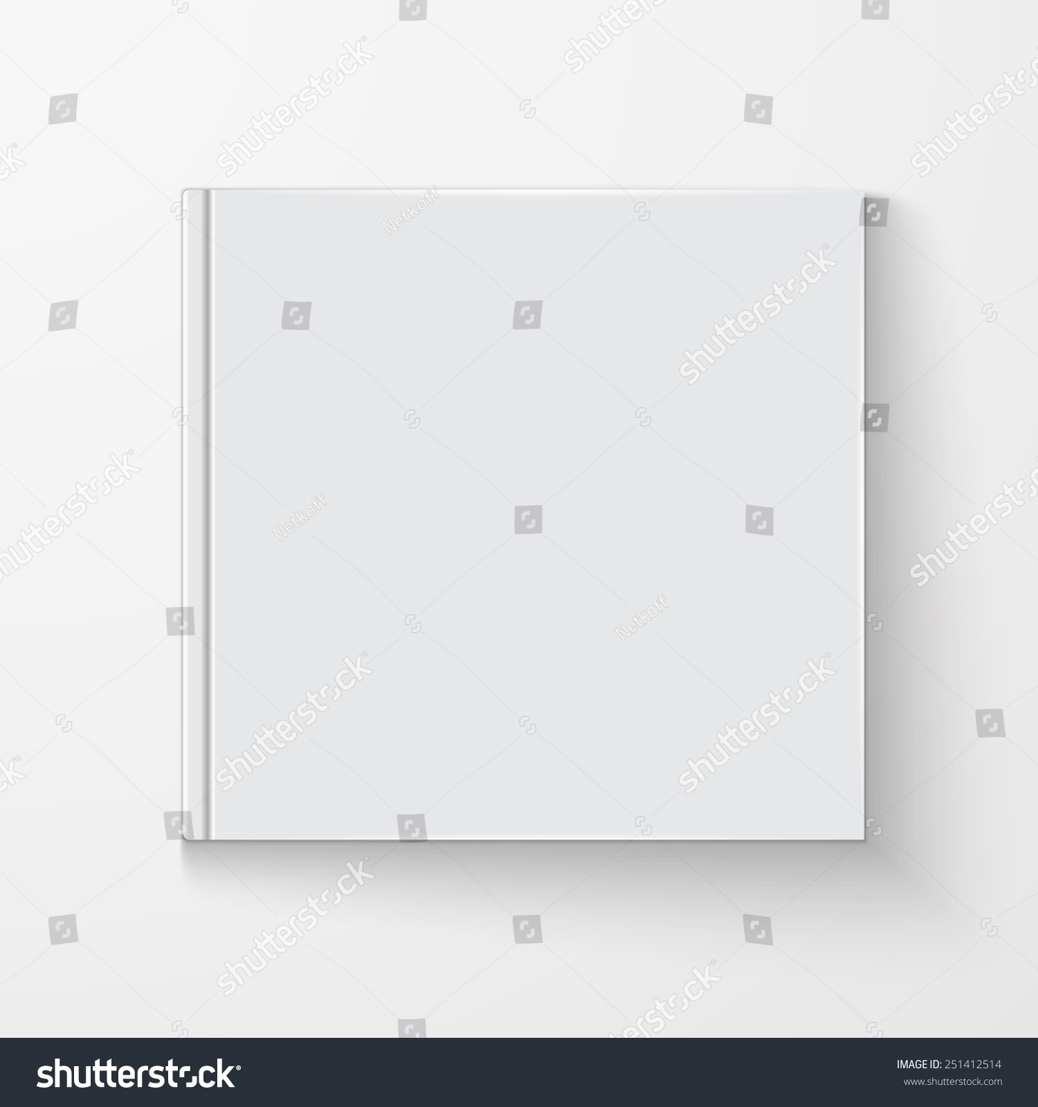 Blank Book Cover Stock Illustration 251412514