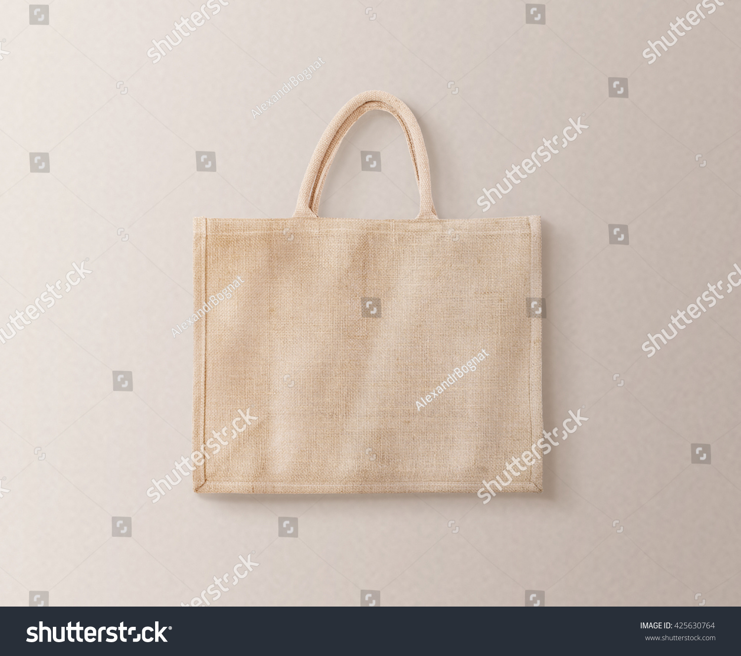 Download Blank Brown Cotton Eco Bag Design Stock Photo 425630764 ...