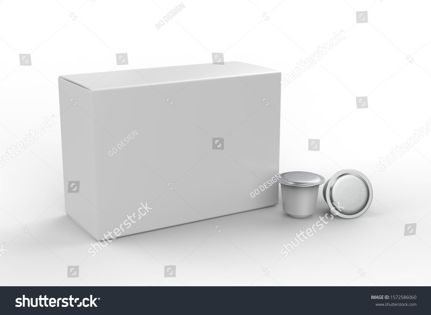 Download Blank Coffee Capsule Hard Box Packaging Stock Illustration 1572586060