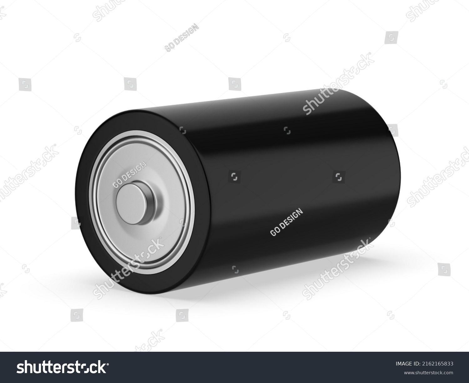 Blank D Battery Template Mockup Stock Illustration Shutterstock