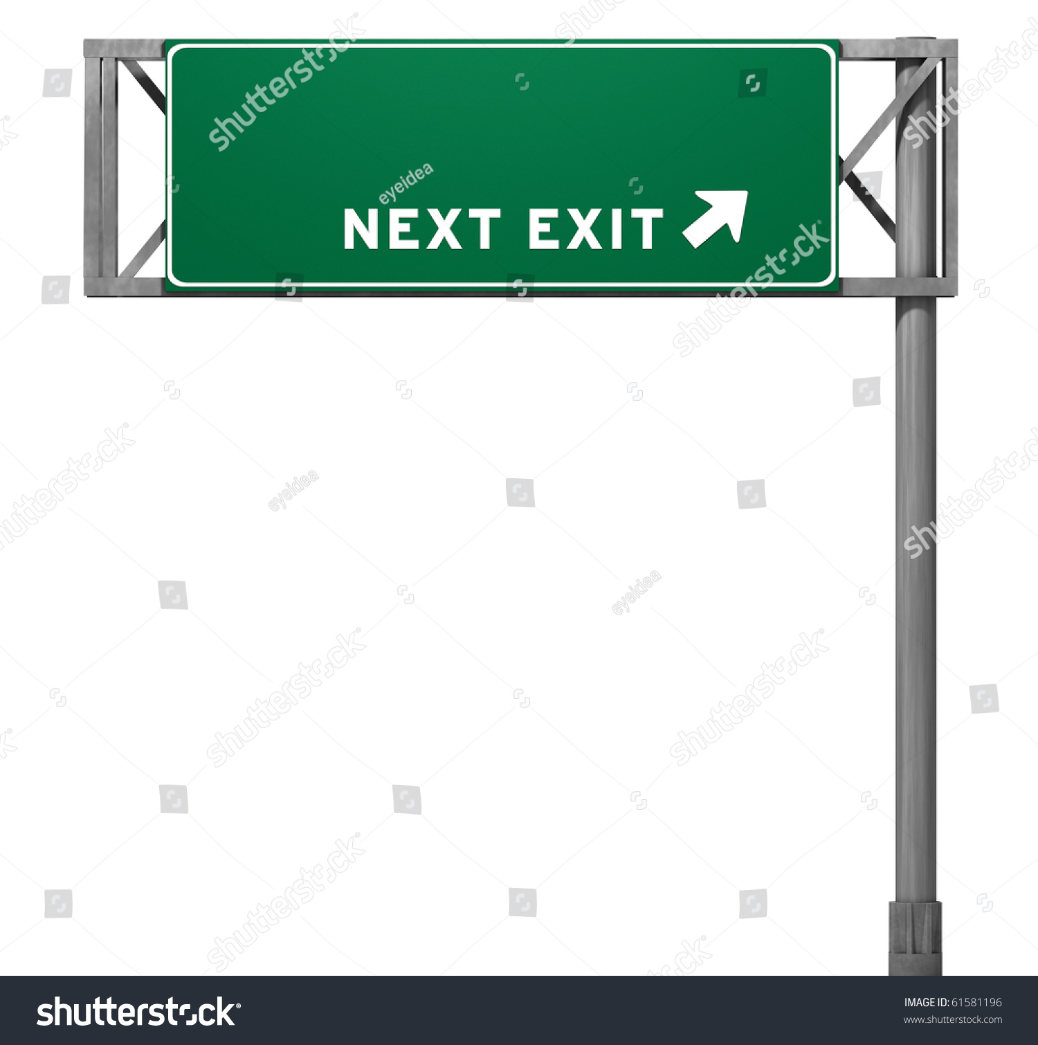 259 Blank freeway exit road sign Images, Stock Photos & Vectors ...