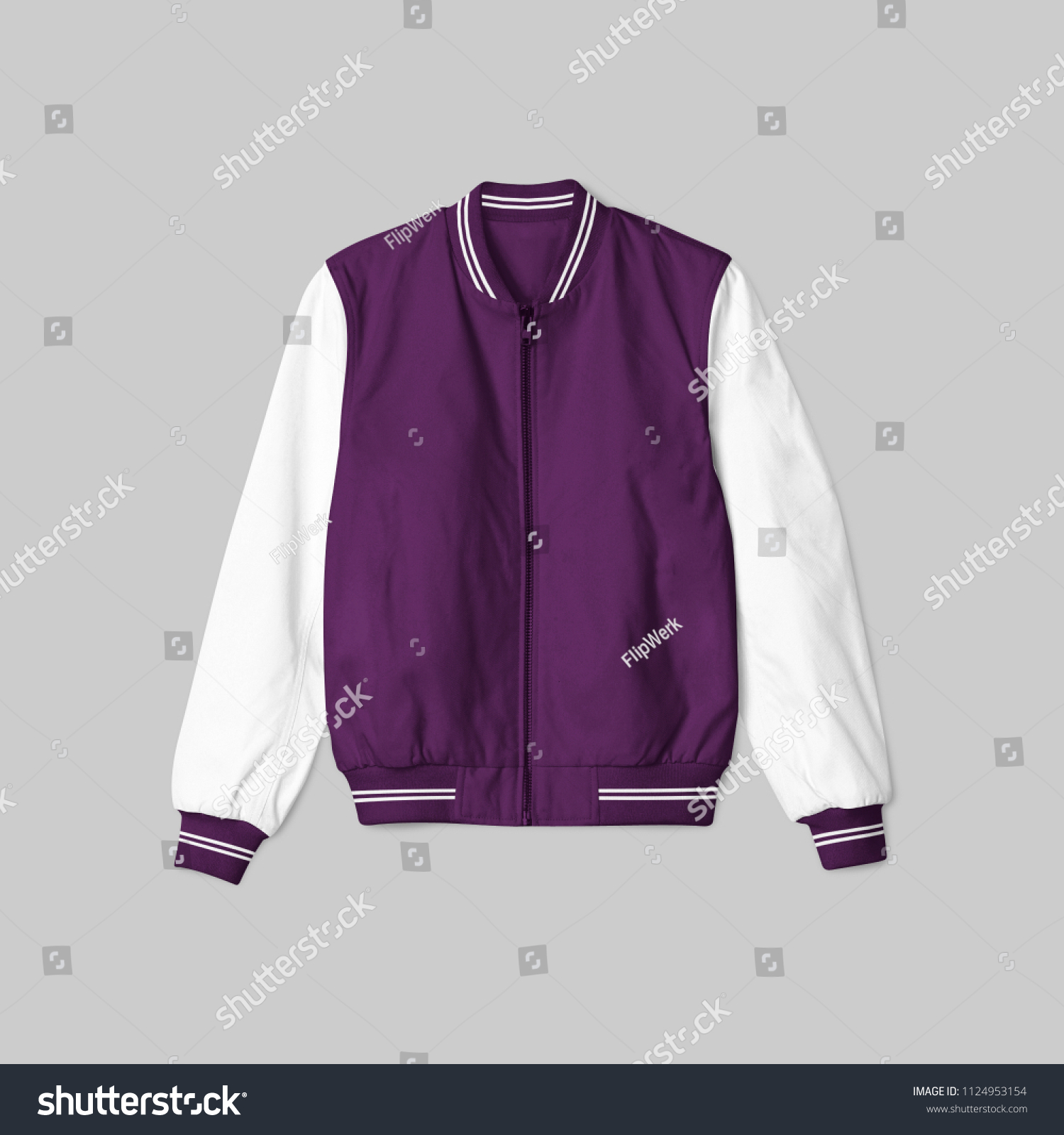 purple satin baseball jacket