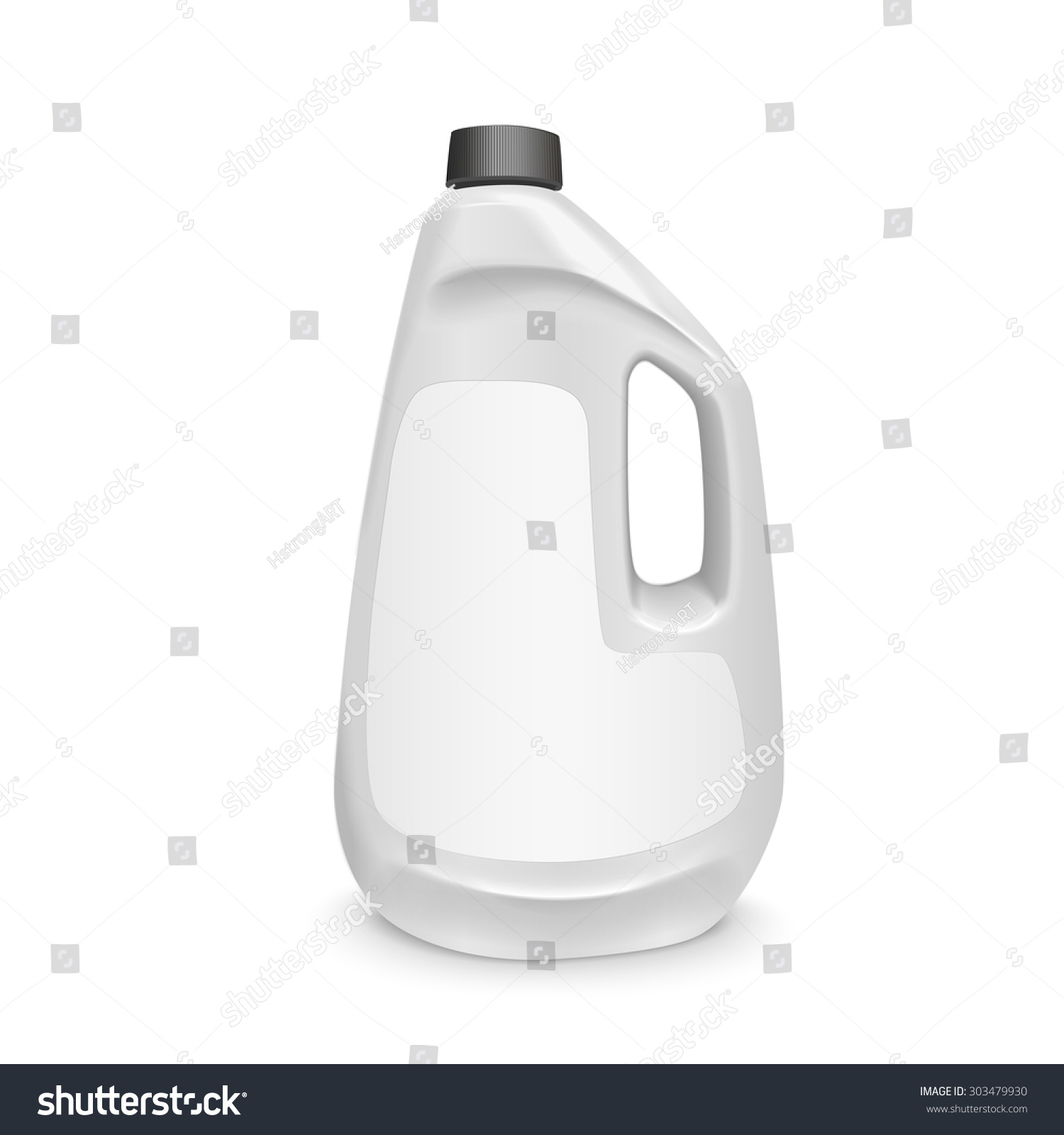 Blank Laundry Detergent Bottle Isolated Over Stock Illustration ...