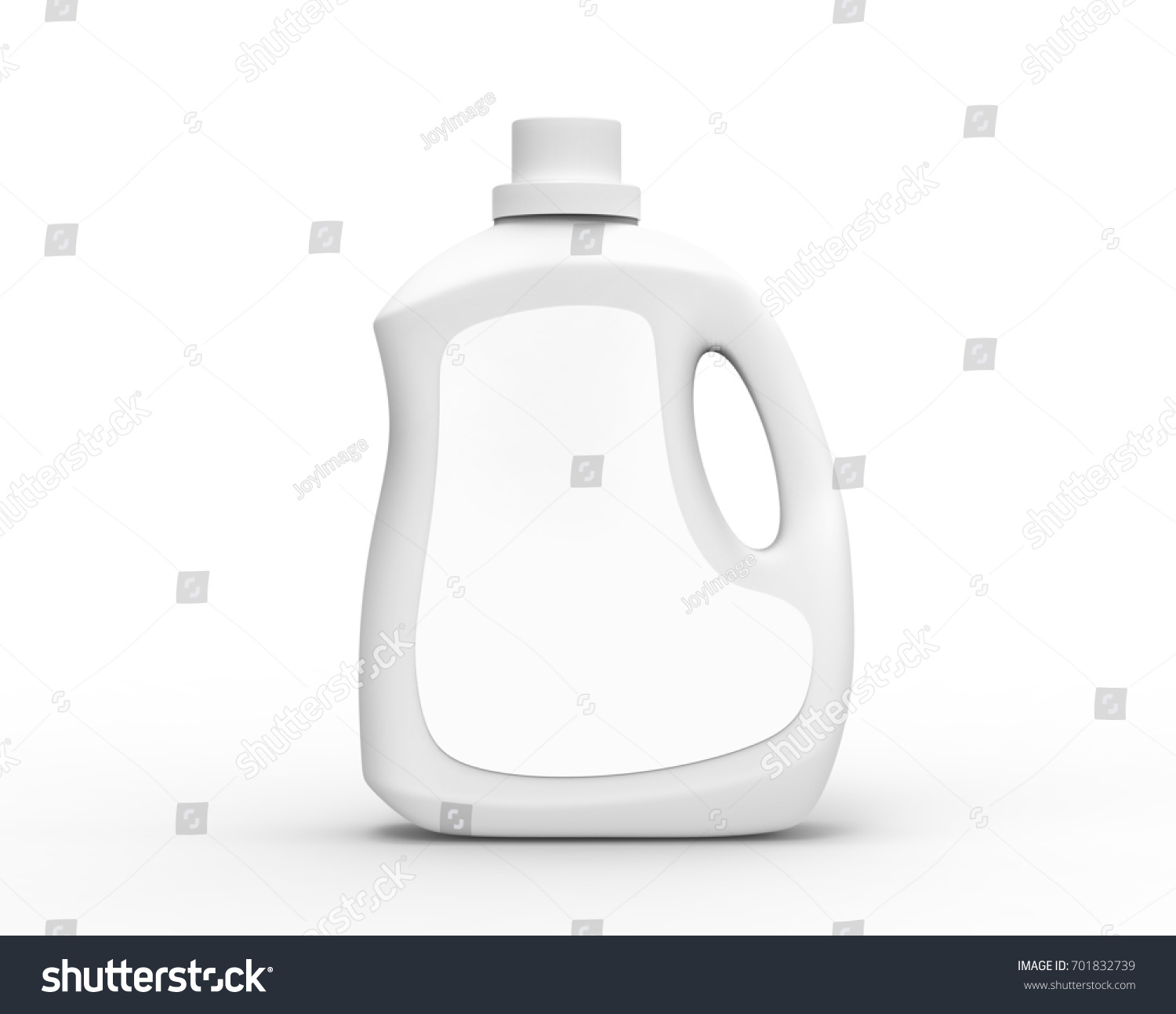 Blank Laundry Detergent Bottle White Container Stock Illustration ...