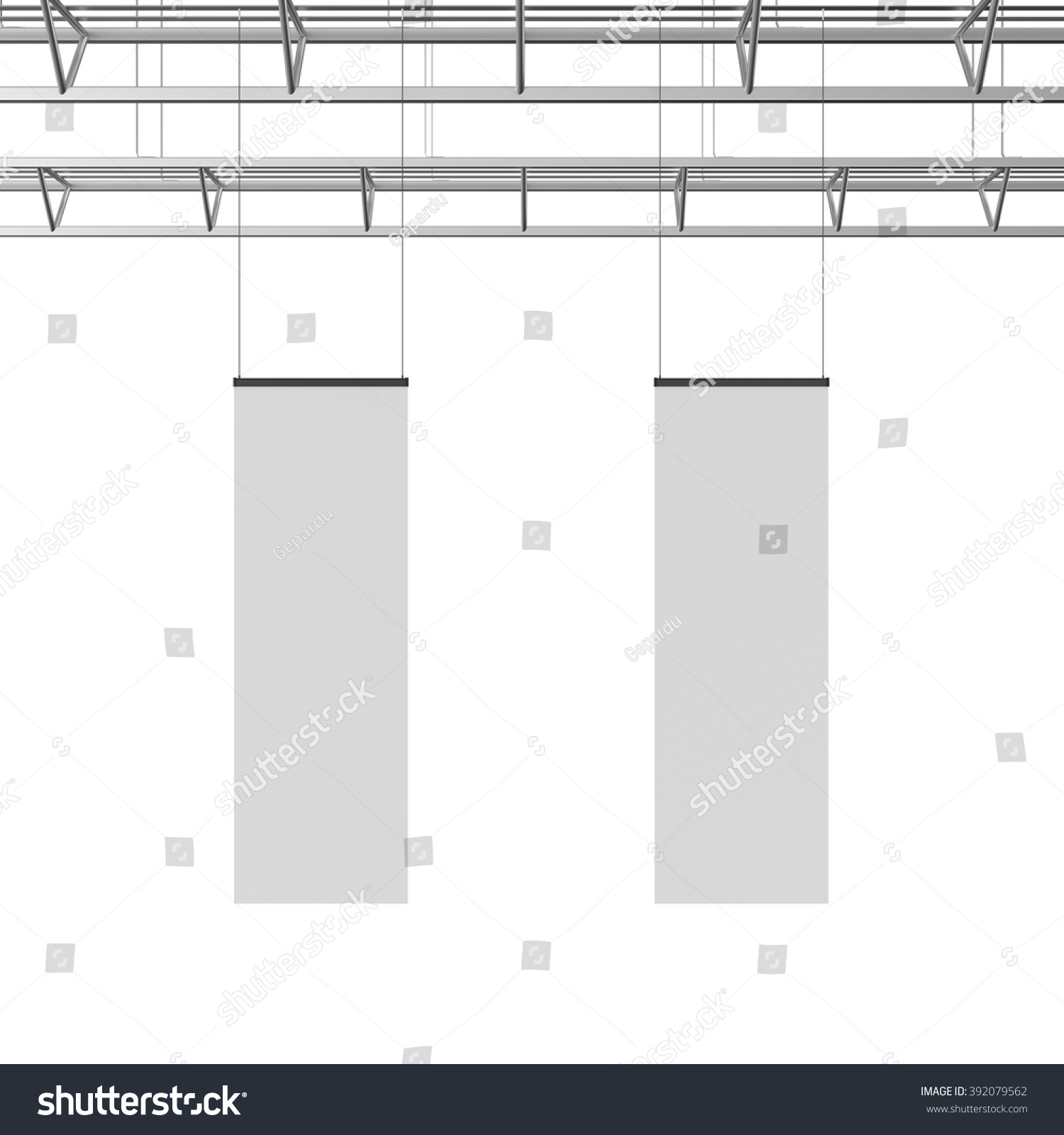 Blank Long Display Hanger Template Stock Photo 392079562 : Shutterstock