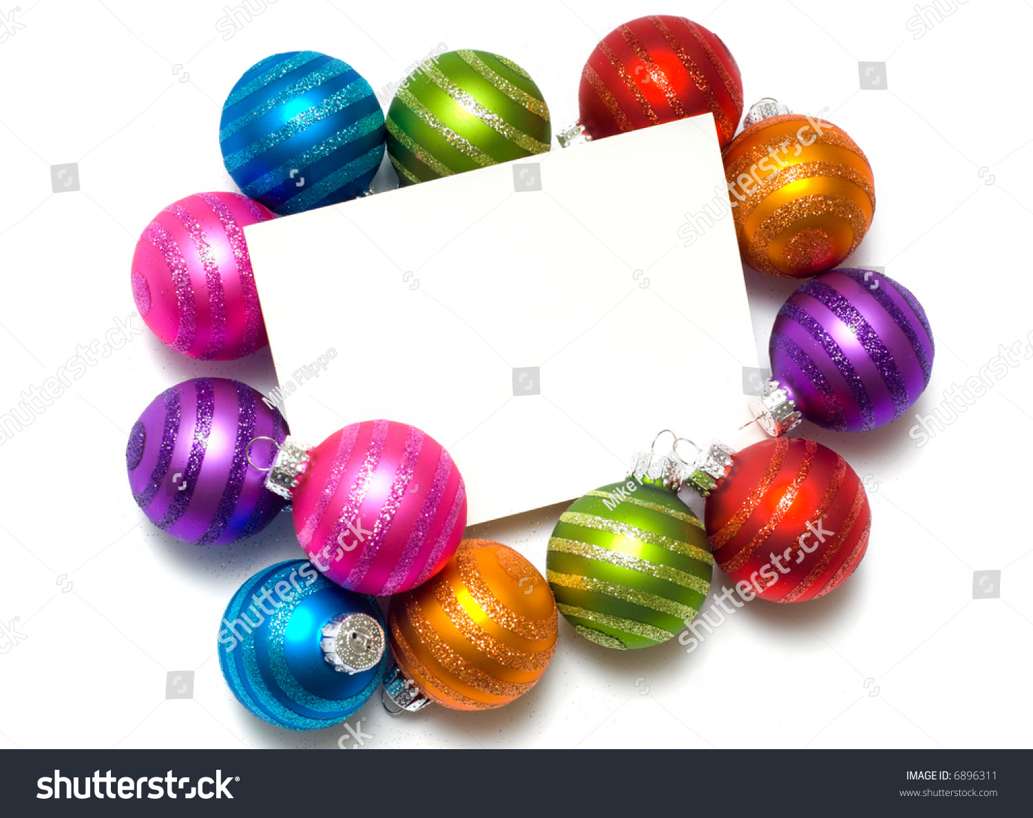 assorted color christmas balls