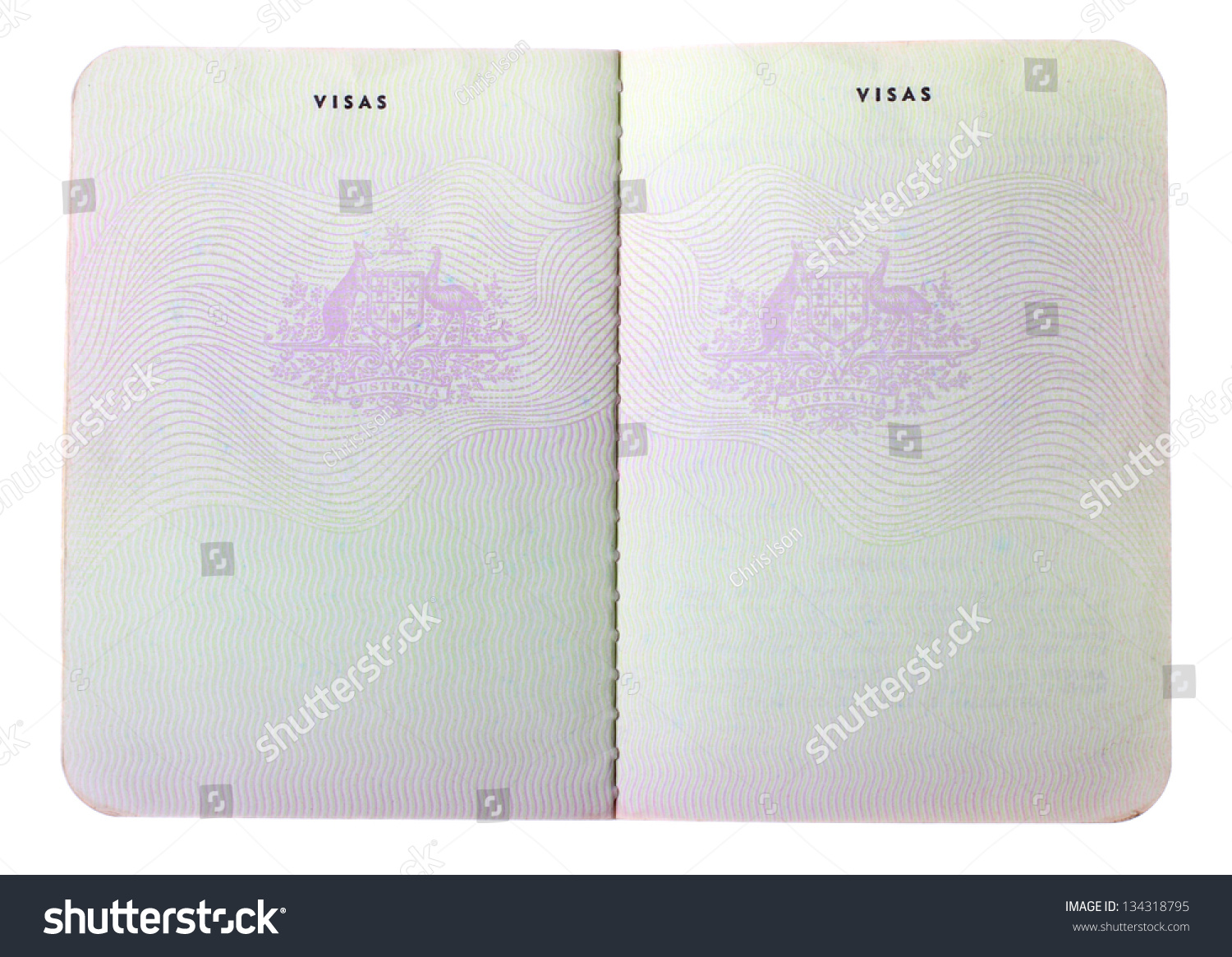 brochure template passport Blank Old Pages Isolated Photo Stock Australian Passport