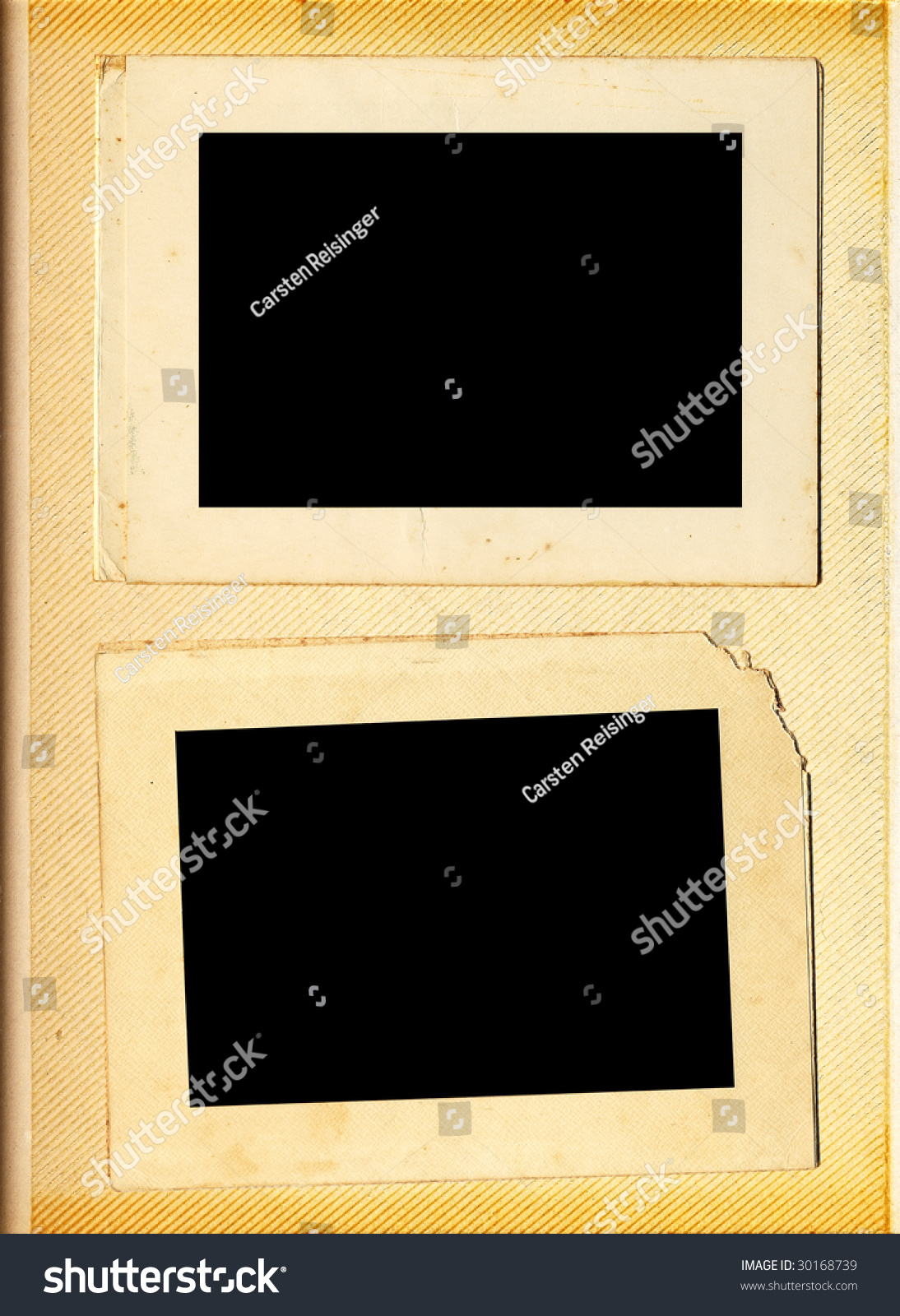 vintage photo album page