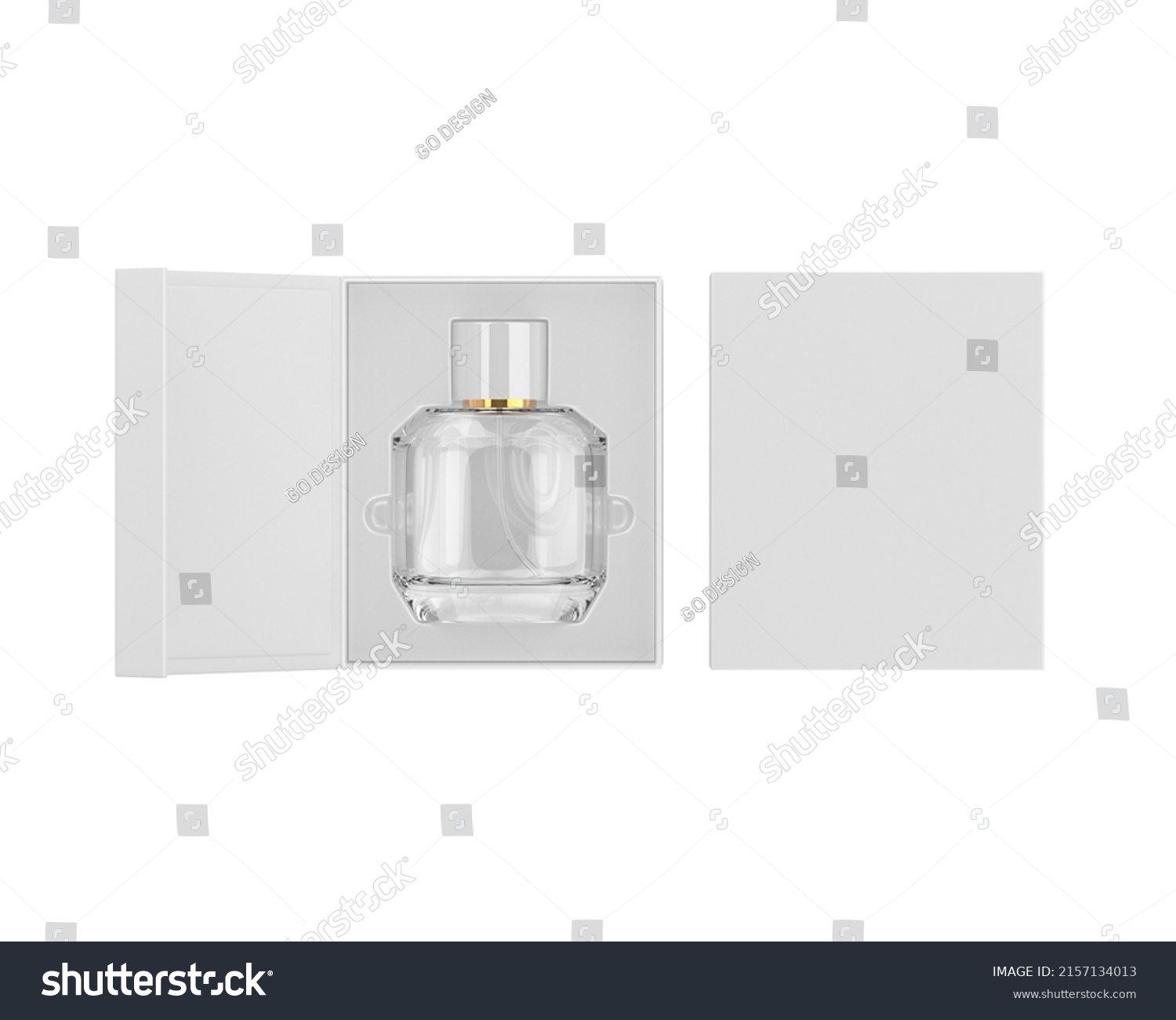 Blank Perfume Bottle Hard Box Branding Stock Illustration 2157134013 ...