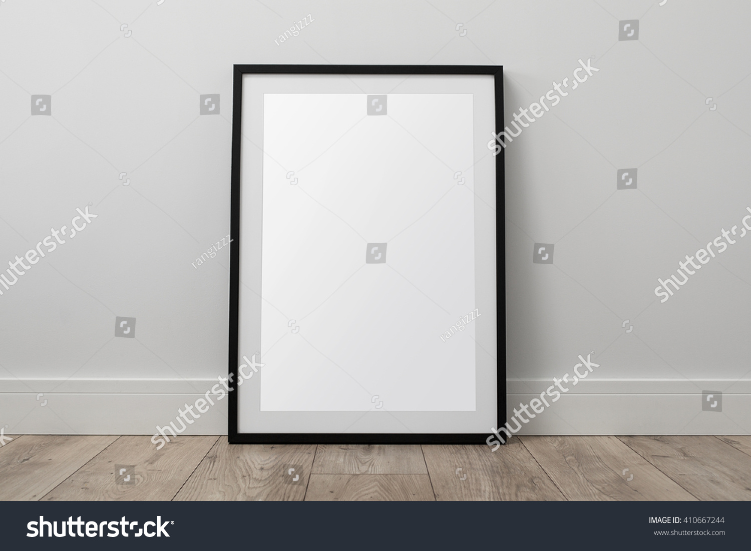 Blank Picture Frame On Floor Clipping Stock Photo 410667244 | Shutterstock