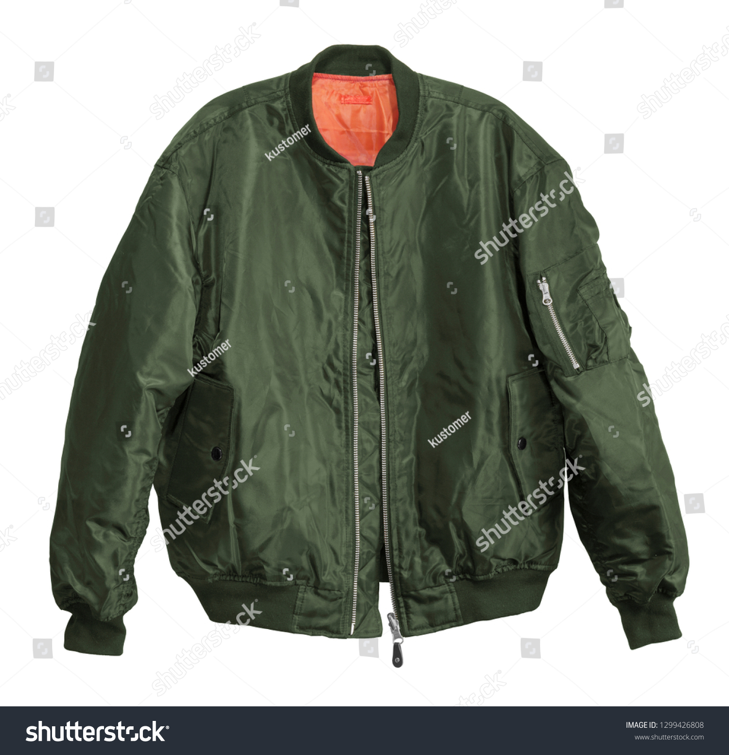 green pilot jacket