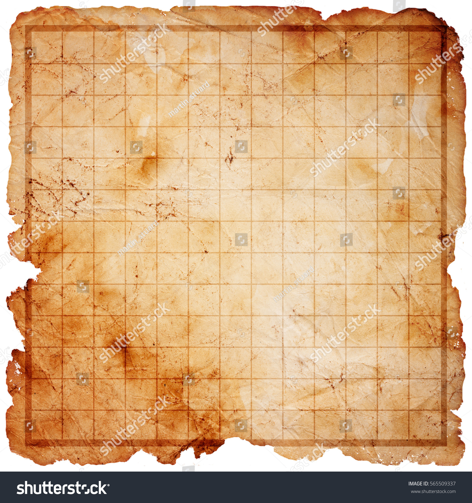 Blank Pirate Treasure Map Stock Illustration 565509337