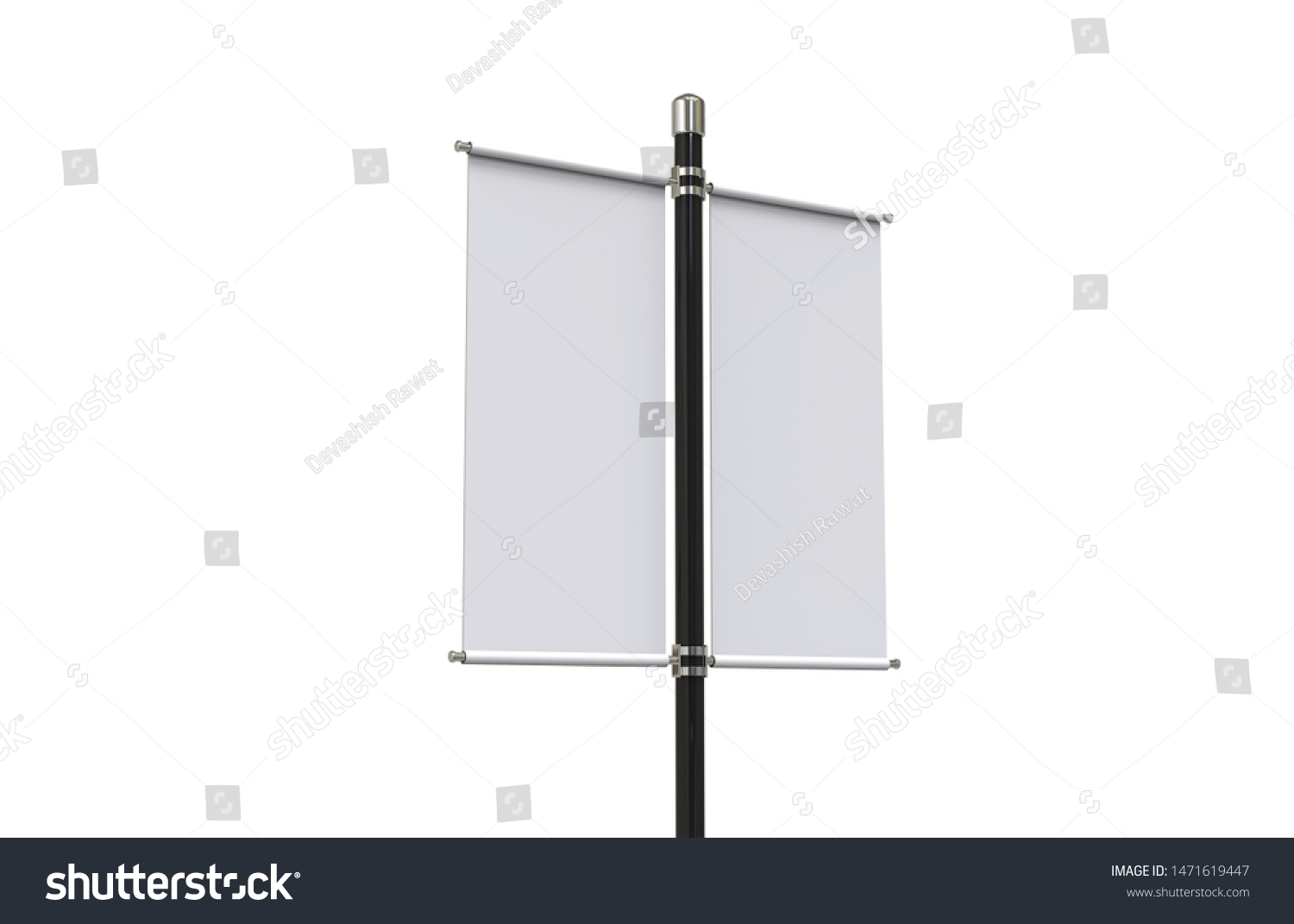 Blank Pole Banner Mock Template On Stock Illustration 1471619447 Blank Pole Banner Mock Template On Stock Illustration 1471619447