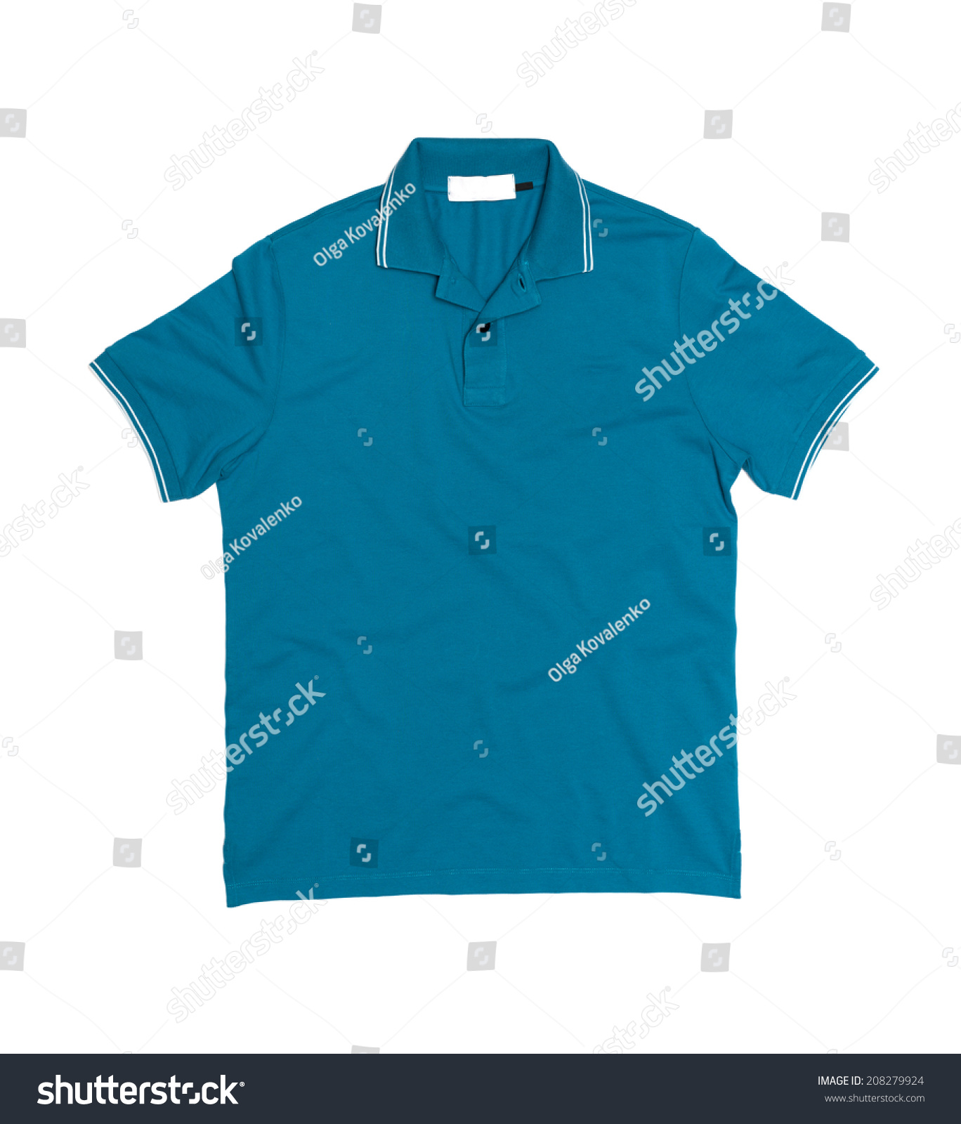 Blank Polo Shirt Front Side On Stock Photo 208279924 | Shutterstock