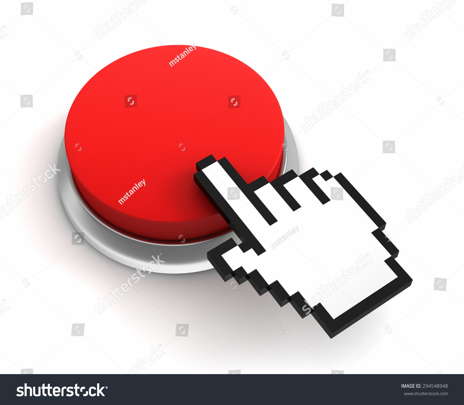 Blank Push Button Stock Illustration 294548948 | Shutterstock