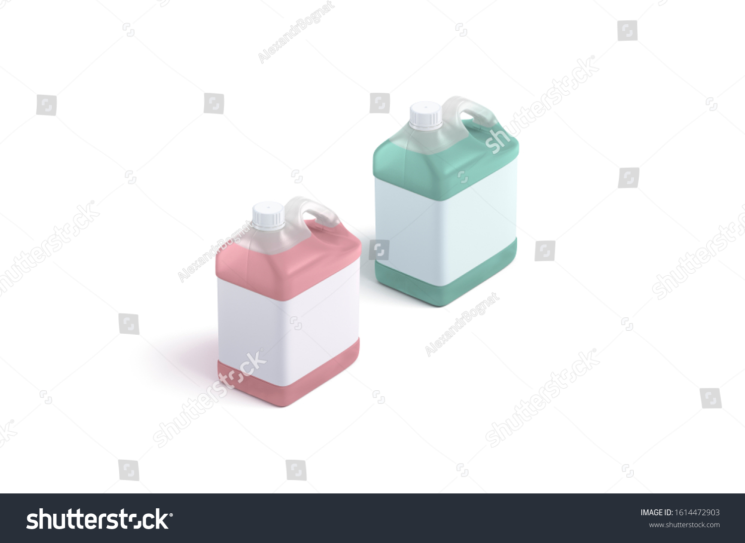 Blank Red Green Antifreeze Canister White Stock Illustration 1614472903