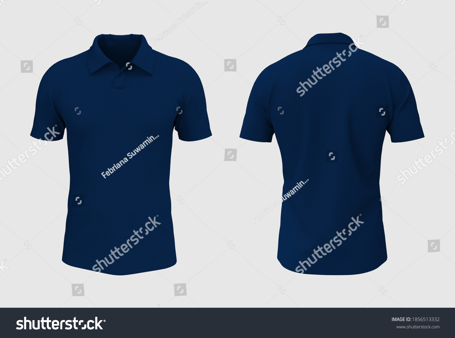 632 Navy blue polo shirt template Images, Stock Photos & Vectors ...