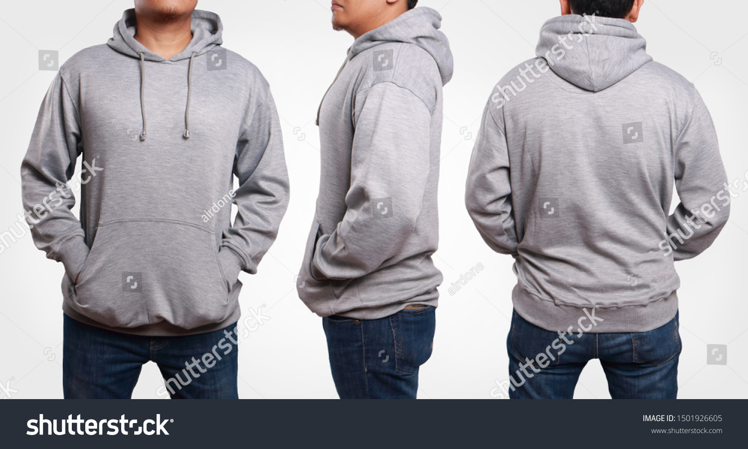 Download Blank Sweatshirt Mock Front Side Back Stock Photo Edit Now 1501926605