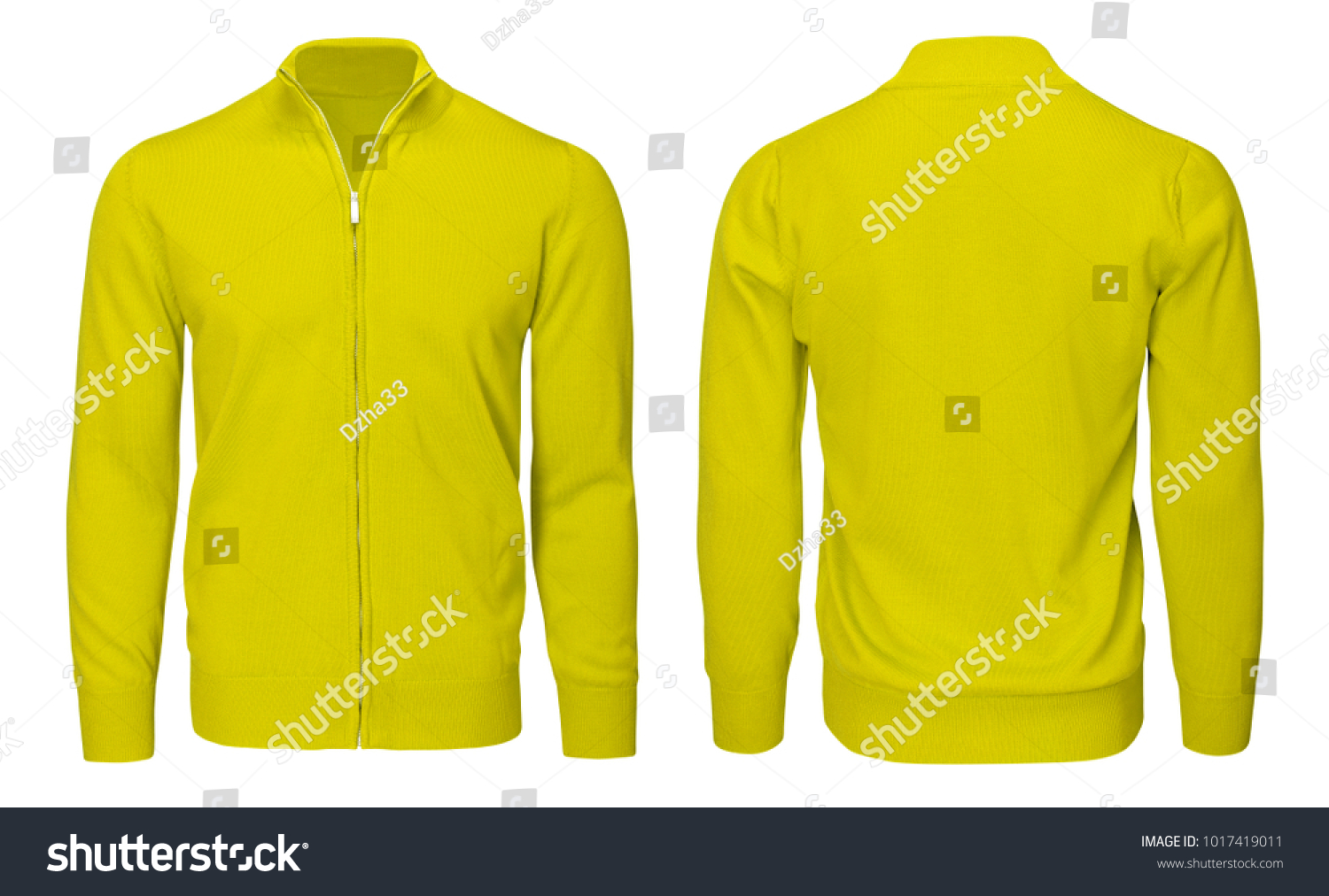 Download Blank Template Mens Yellow Sweatshirt Long Stock Photo Edit Now 1017419011 PSD Mockup Templates