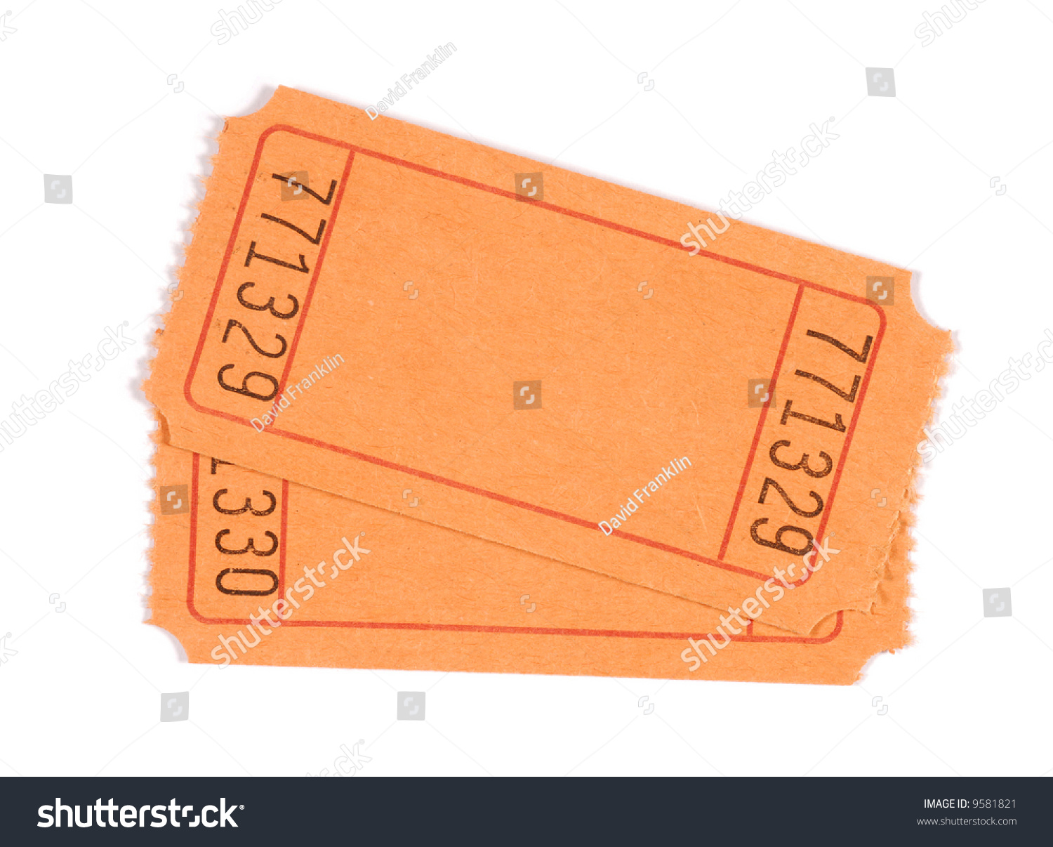 blank ticket pair plain orange movie stock photo edit now plain raffle tickets