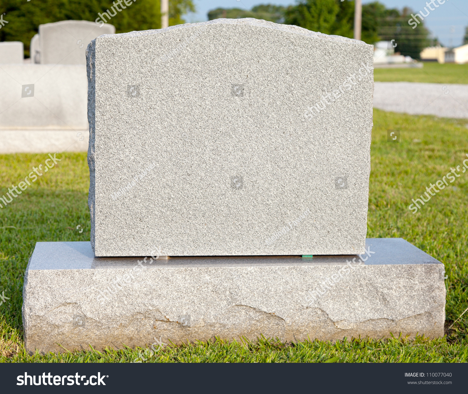 Blank Tombstone Stock Photo 110077040 : Shutterstock