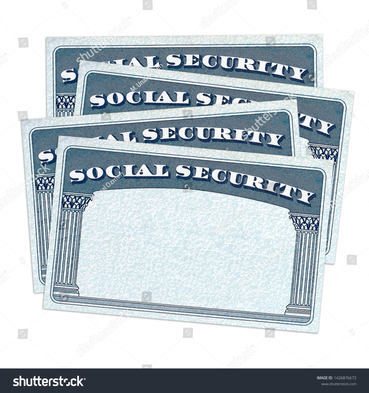 Blank Us Social Security Card Packaging Stock Illustration 20 With Blank Social Security Card Template Download