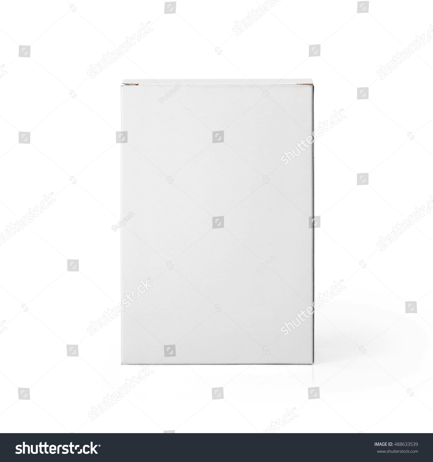 Download Blank White Cardboard Box Front View Stock Photo 488633539 ...