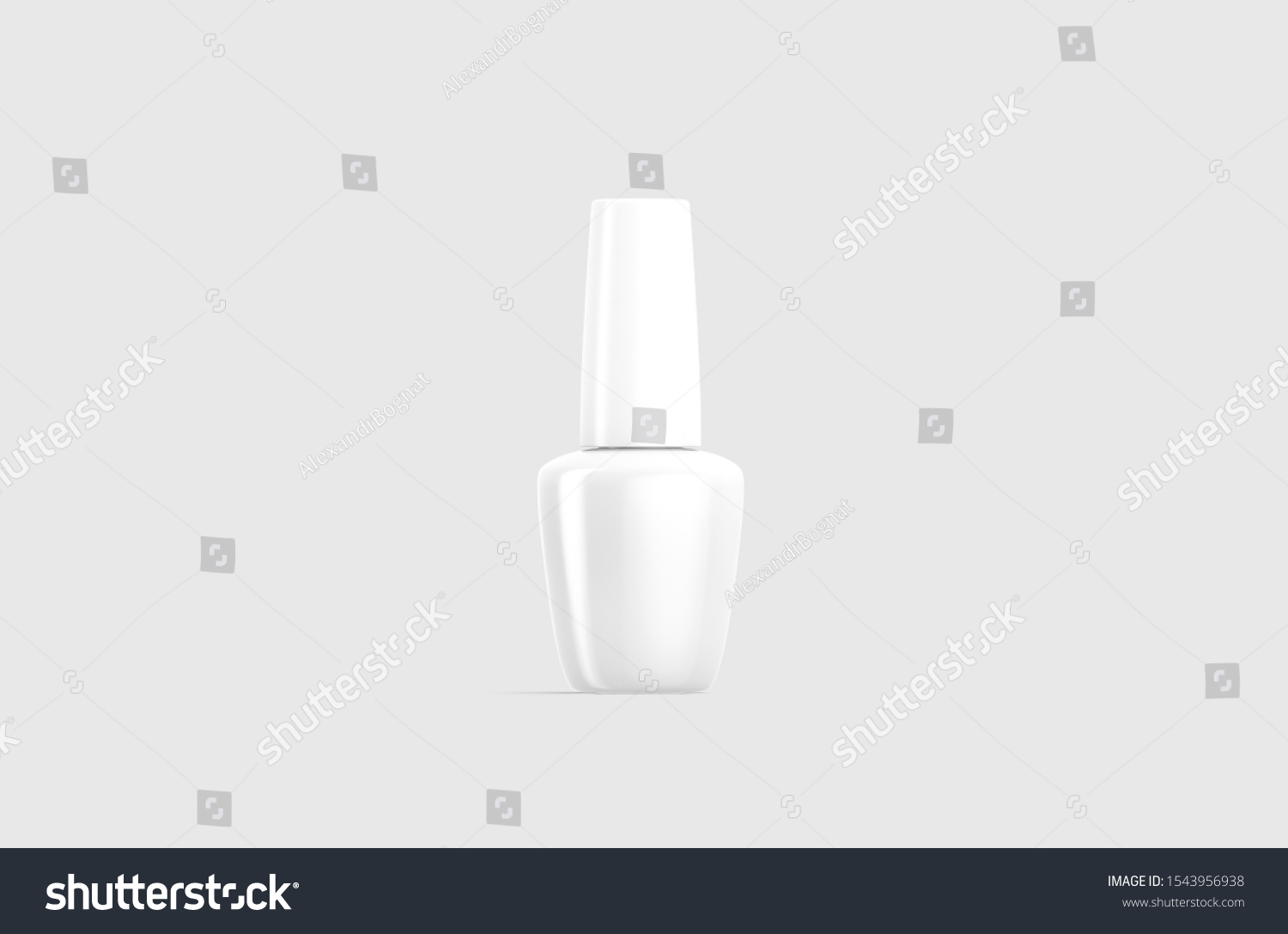 Download Blank White Nail Polish Bottle Mockup Stock Illustration 1543956938