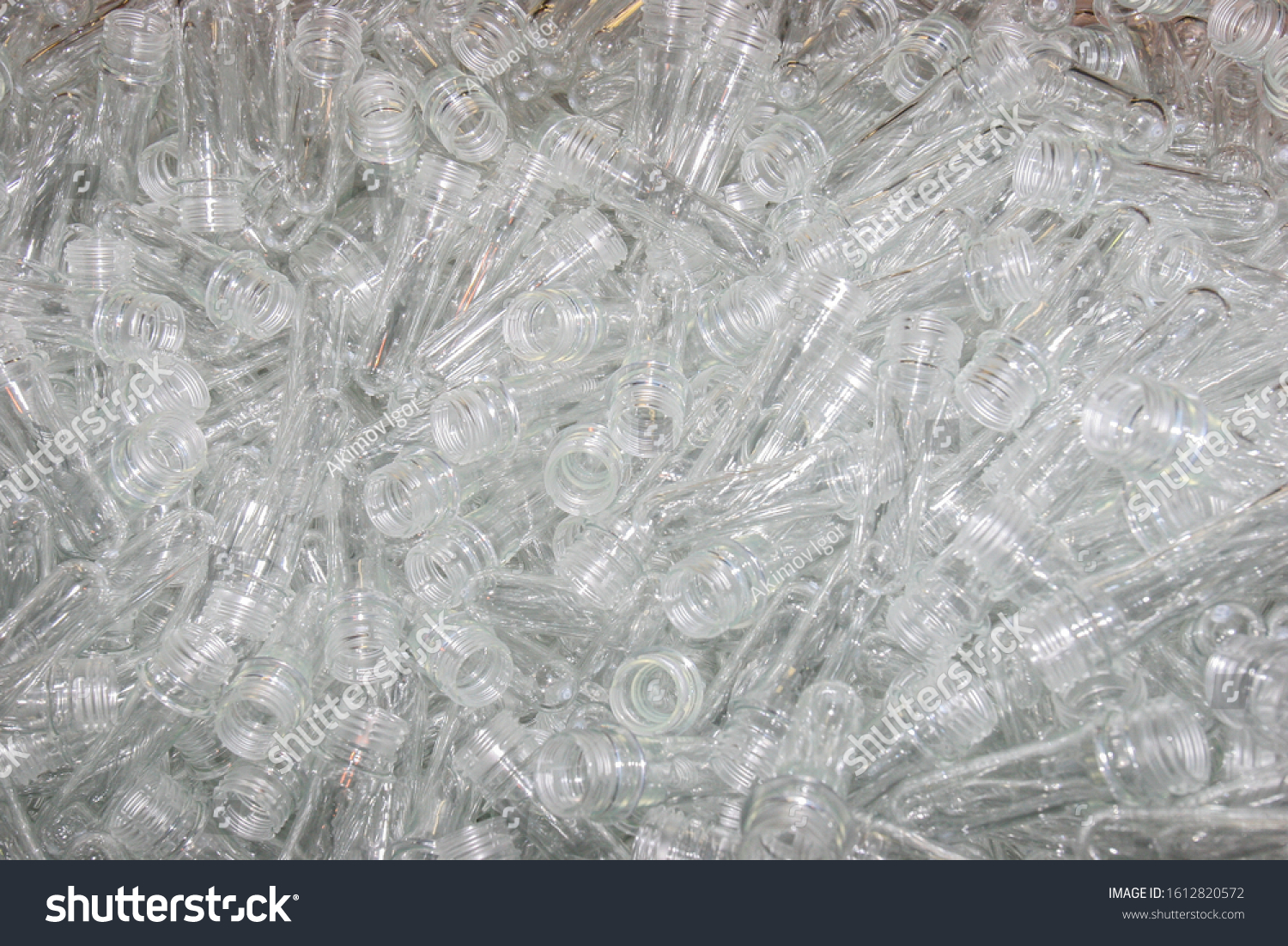 Blanks Transparent Plastic Bottles Soft Drinks Stock Photo 1612820572 ...