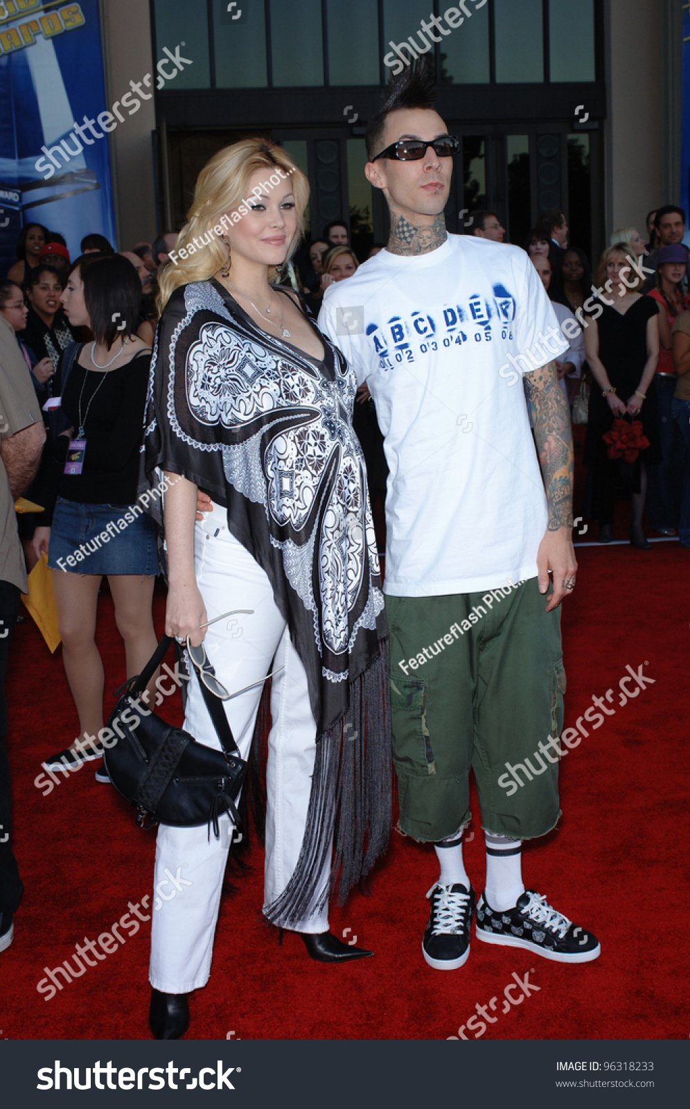Blink 182 Star Travis Barker Wife Stock Photo Edit Now 96318233