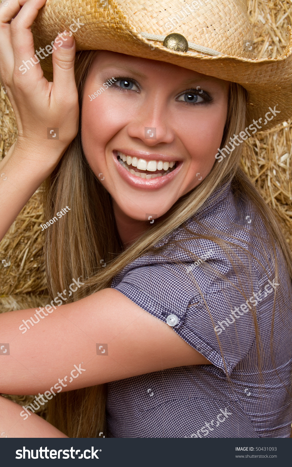 Blond Country Girl Stock Photo 50431093 - Shutterstock