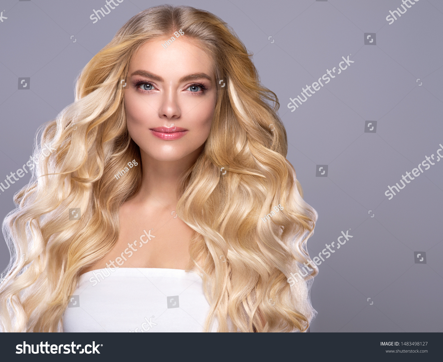 Blonde Hair Woman Beauty Girl Model Stock Photo Edit Now 1483498127