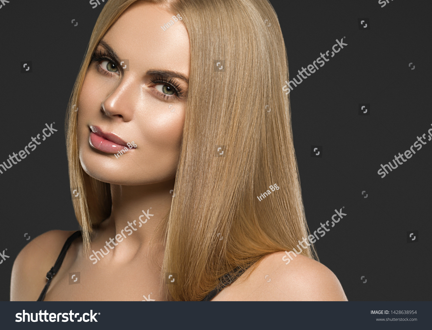 Blonde Hair Woman Long Healthy Hairstyle Stock Photo Edit Now
