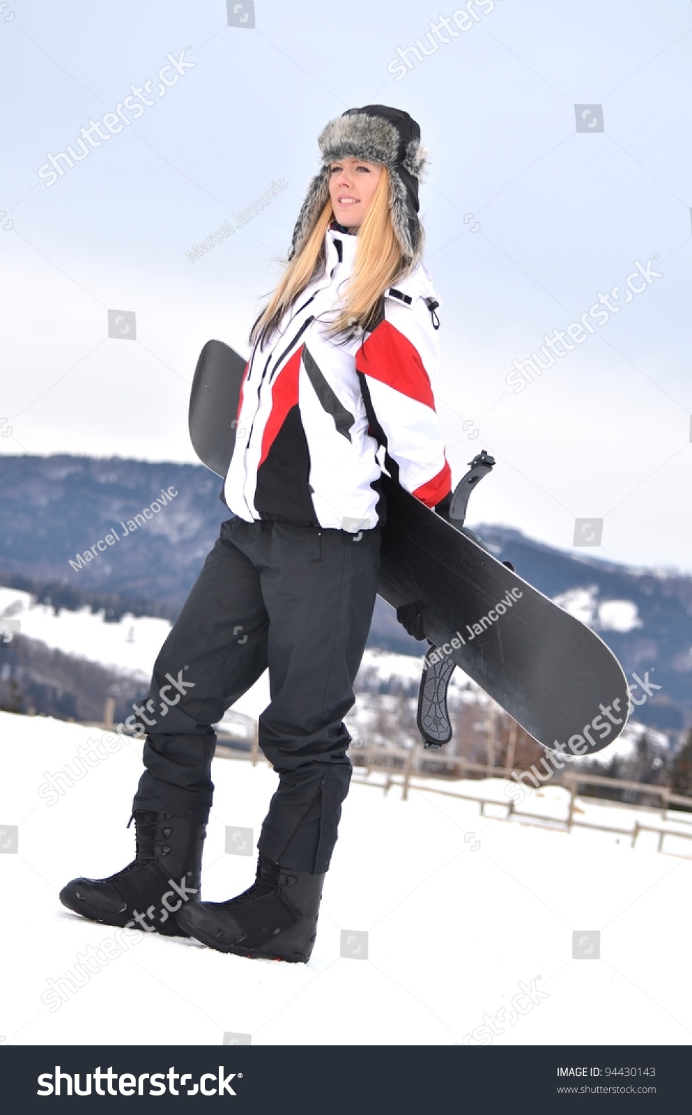 Blonde Snowboarder 84