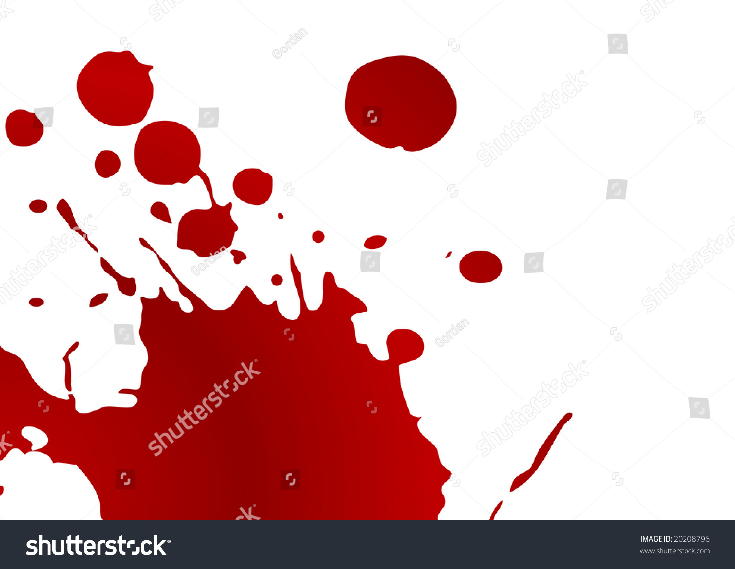 Blood Splat On White Background Stock Photo 20208796 : Shutterstock